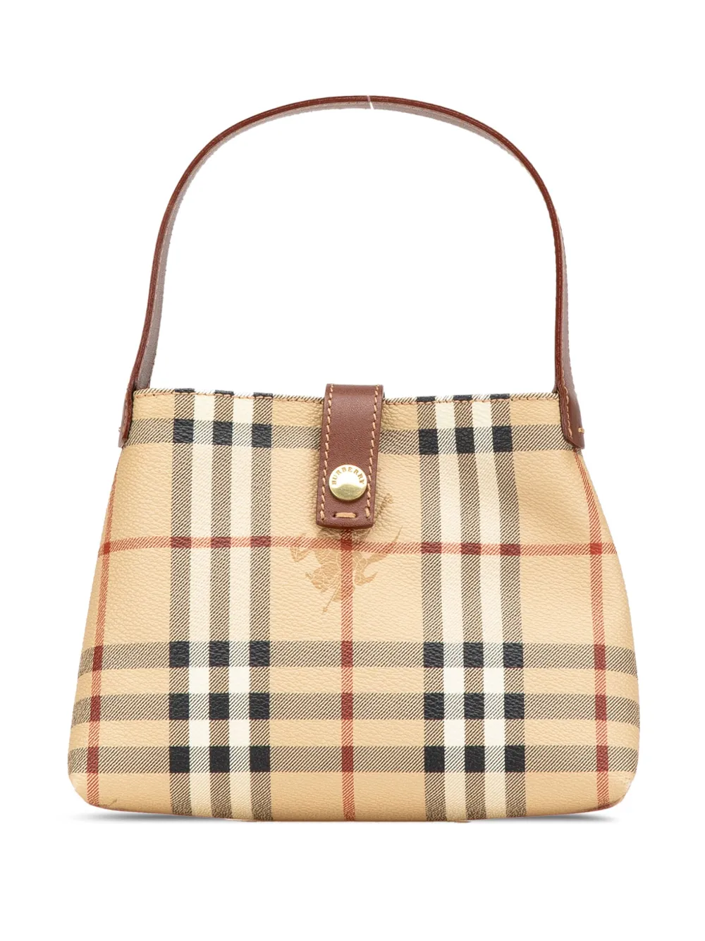 Burberry Pre-Owned 2000-2017 Haymarket Check Coated Canvas handbag | Brown | Image 1