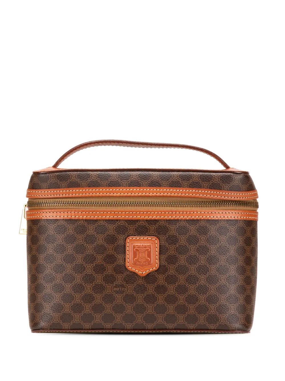 Céline Pre-Owned 1996 Macadam Coated Canvas vanity bag | marrón | Image 1
