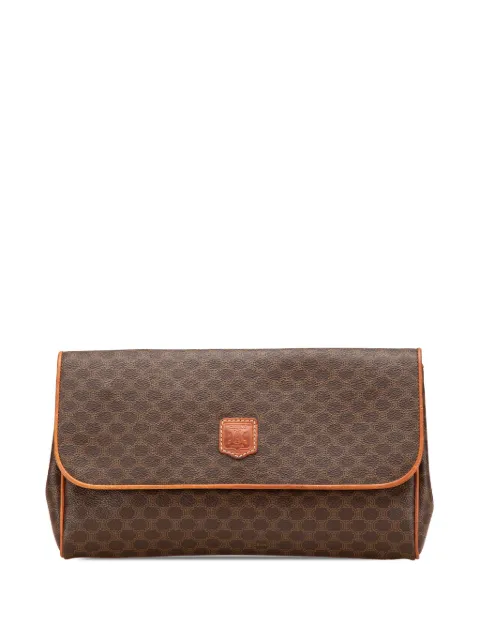 Céline Pre-Owned 1992 Macadam Coated Canvas clutch bag