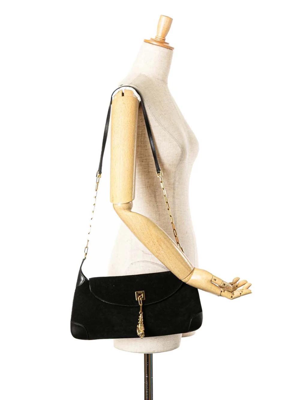 Gucci Pre-Owned 2000-2015 Suede Tiger Head shoulder bag | Pre-Owned | Image 2