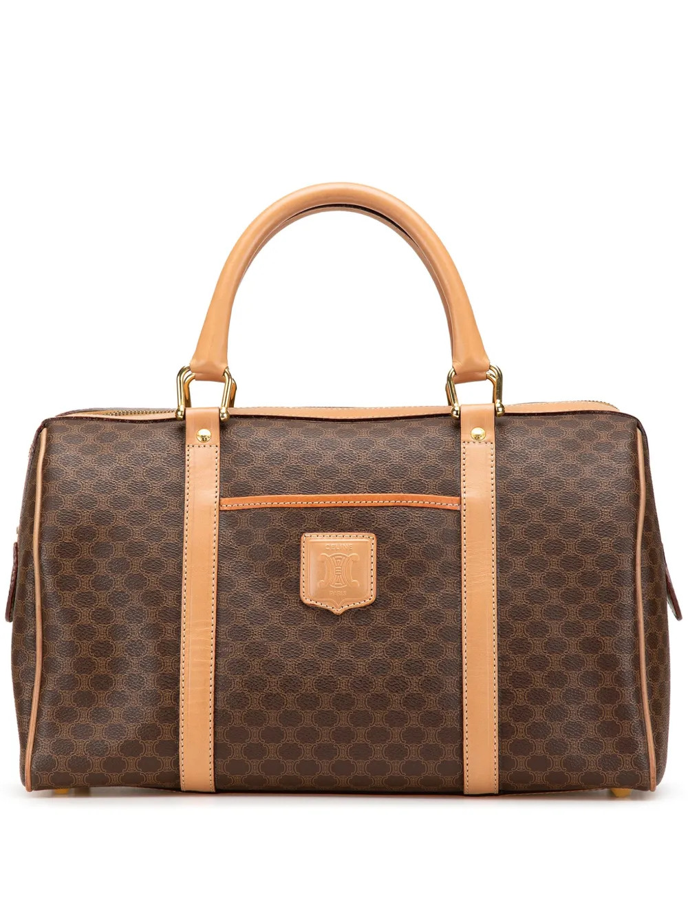 Céline Pre-Owned 2013 Macadam Coated Canvas boston bag | marron | Image 1