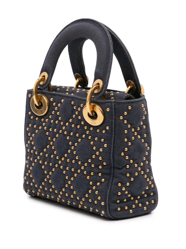 Christian Dior Pre-Owned 2017 ミニ デニム カナージュ