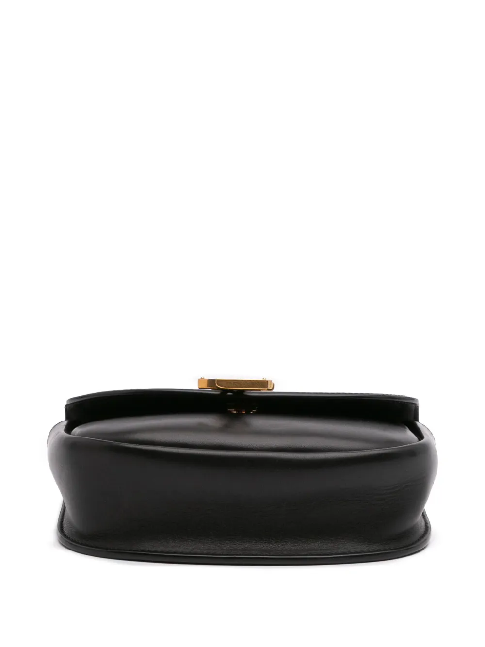 Pre-owned Saint Laurent 2020 Small Calfskin And Pony Hair Leopard Print Kaia Crossbody Bag In Black