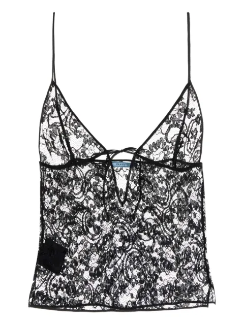 Prada lace cropped top