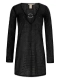 PARAMIDONNA Krista eyelet-detail beach dress - Black