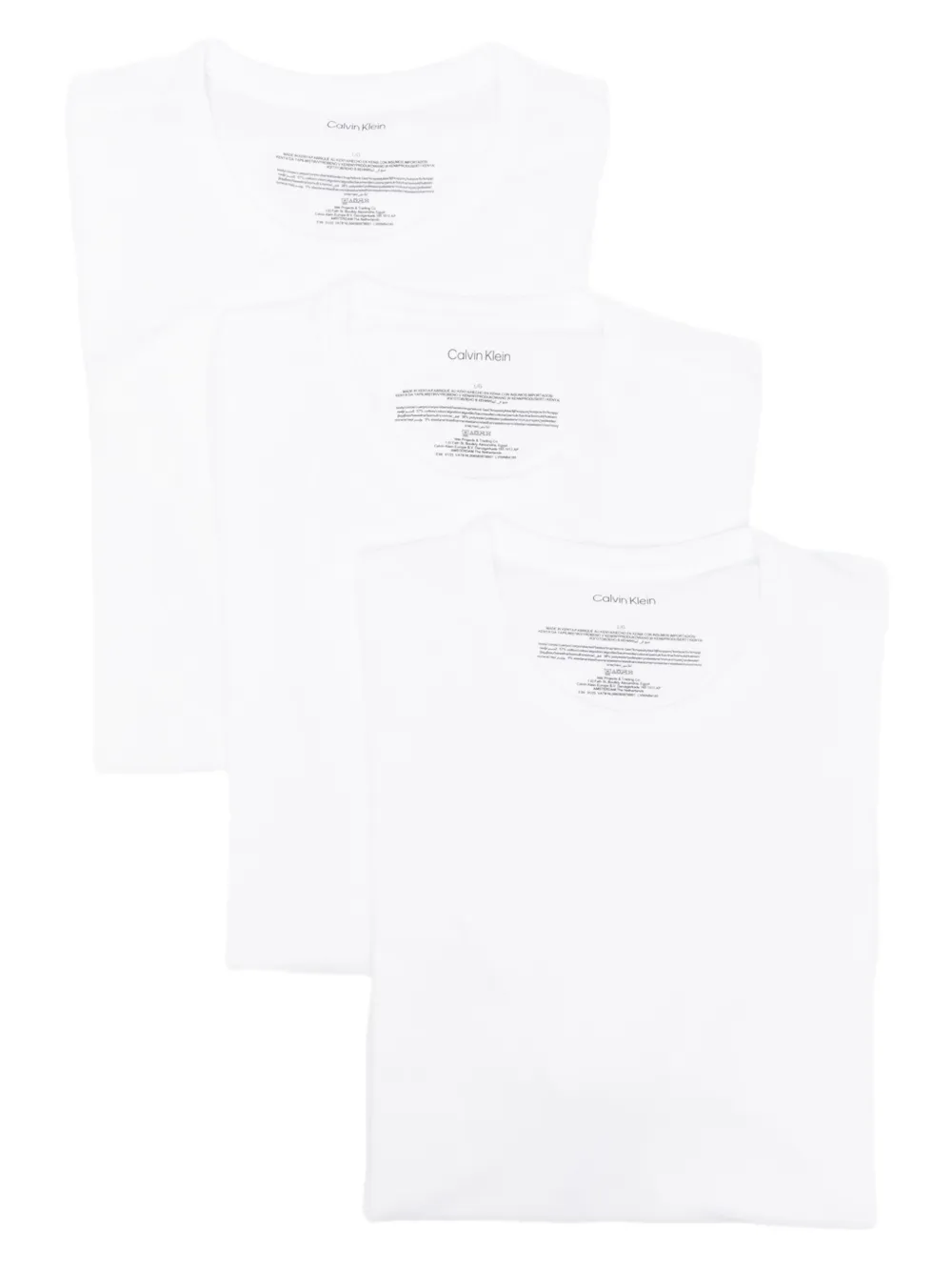 Calvin Klein Logo-embroidered Lounge T-shirts (pack Of Three)