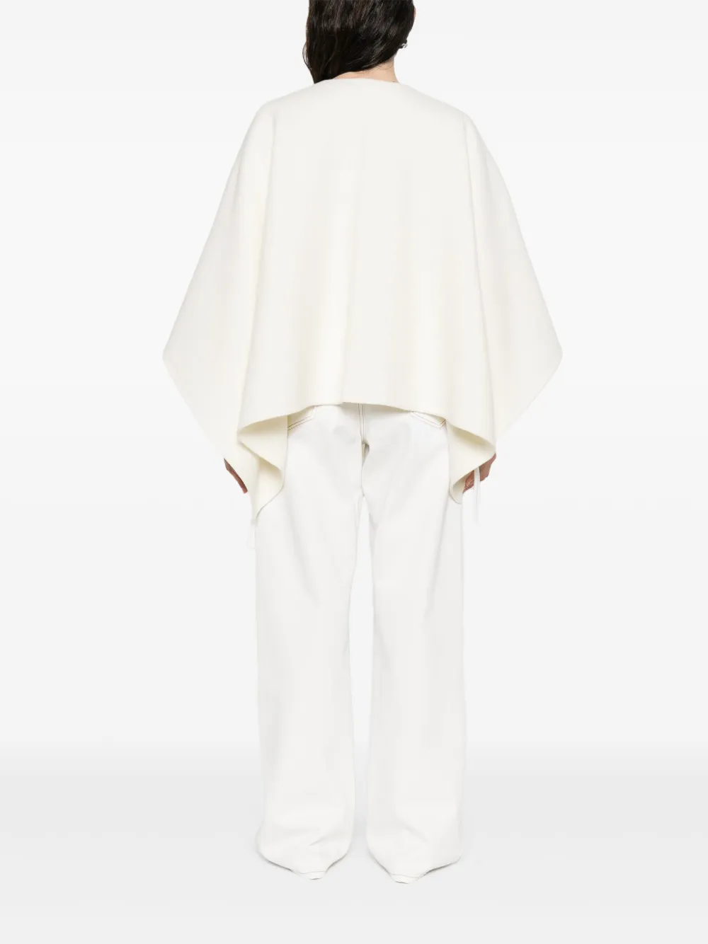 Max Mara Asymmetrische poncho Beige