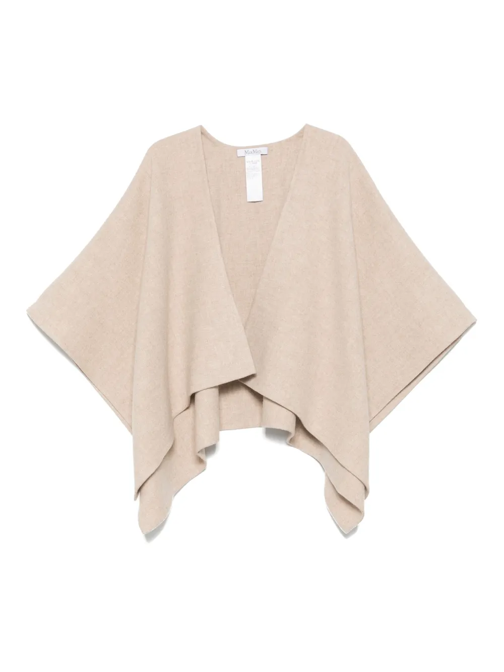 Max Mara asymmetric-hem poncho | Neutrals | Image 1