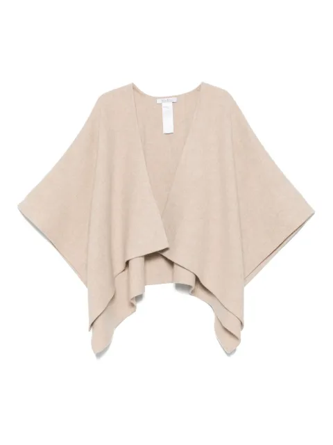 Max Mara asymmetric-hem poncho