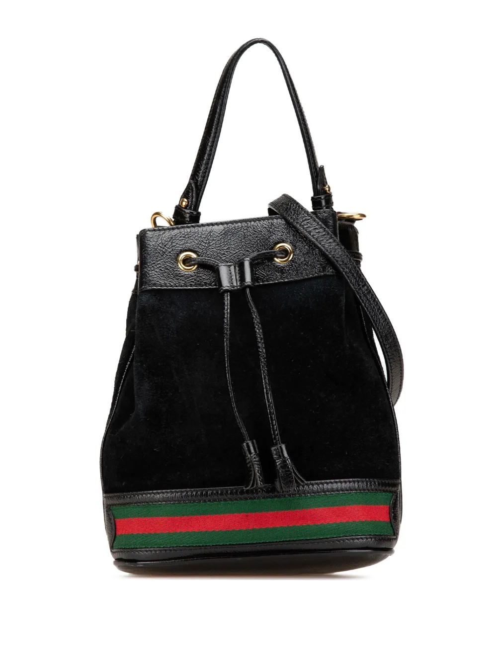 Gucci Pre-Owned 2016-2024 Small Suede Ophidia Bucket satchel | negro | Image 1