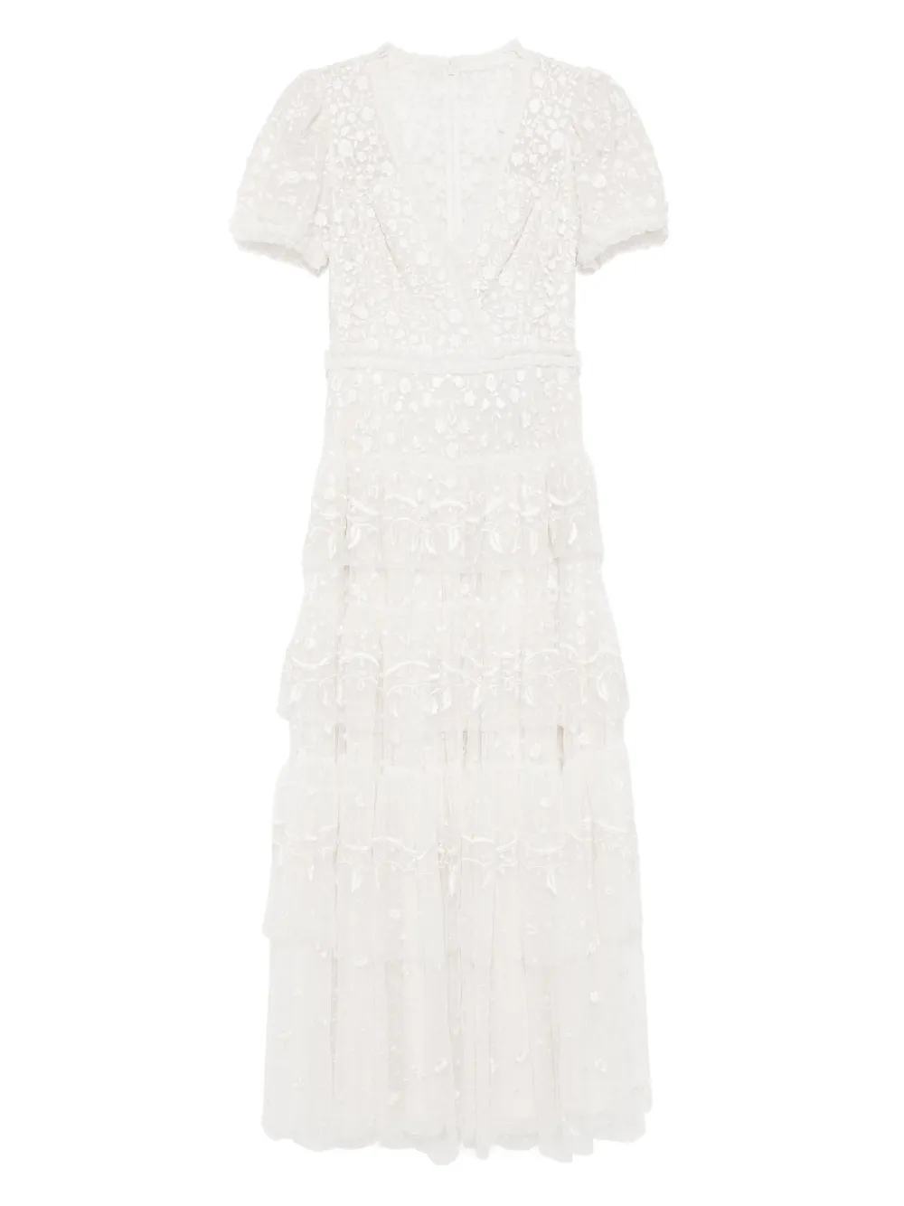 Needle & Thread layered lace ankle gown | neutro | Image 1