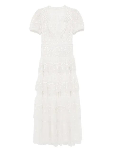 Needle & Thread layered lace ankle gown