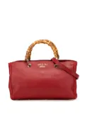 Gucci Pre-Owned 2000-2015 Medium Calfskin Bamboo Shopper satchel - Red