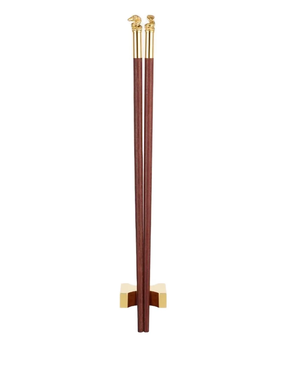 Shanghai Tang animal-head chopsticks | Brown | Image 1