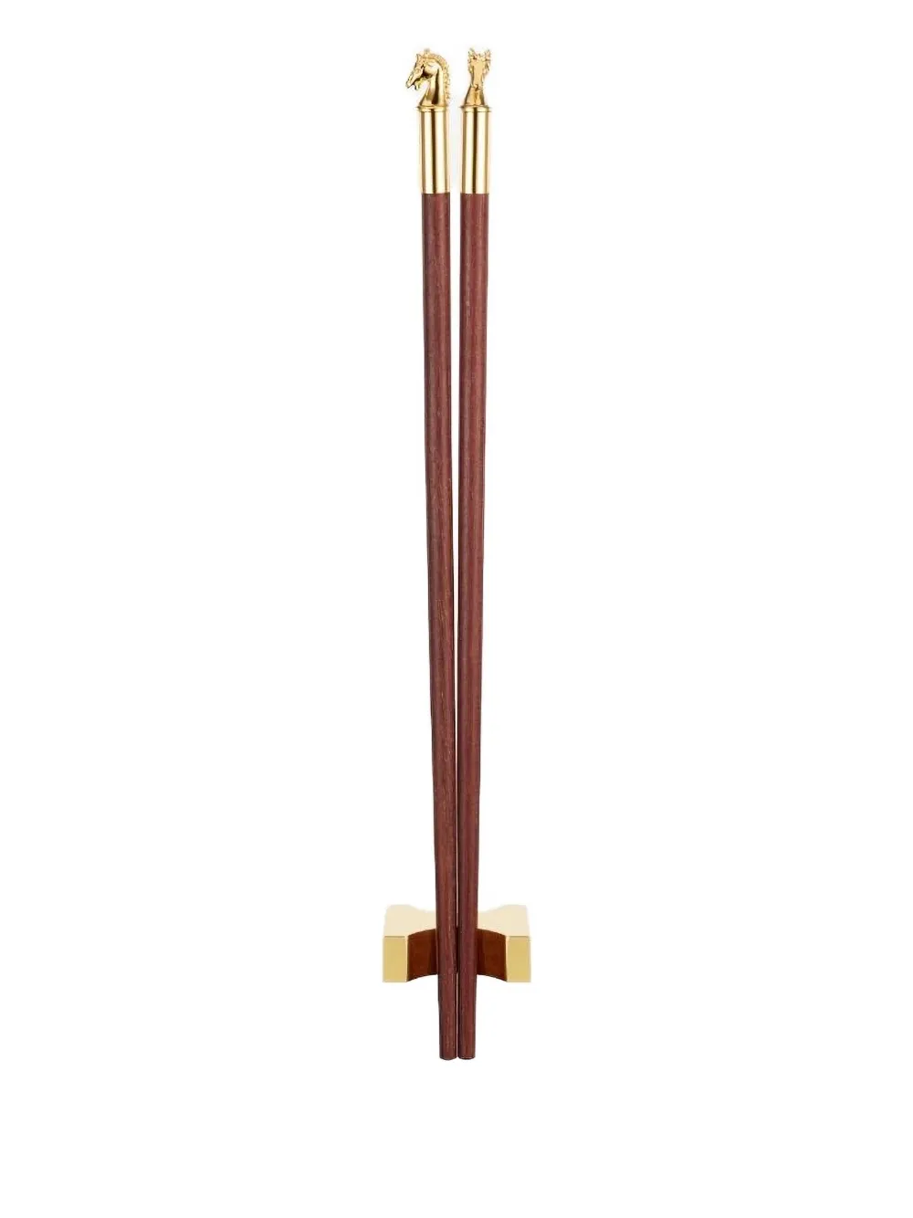 Shanghai Tang Tang Zodiac horsehead chopsticks | Brown | Image 1