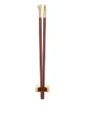 Shanghai Tang animal-head chopsticks - Brown