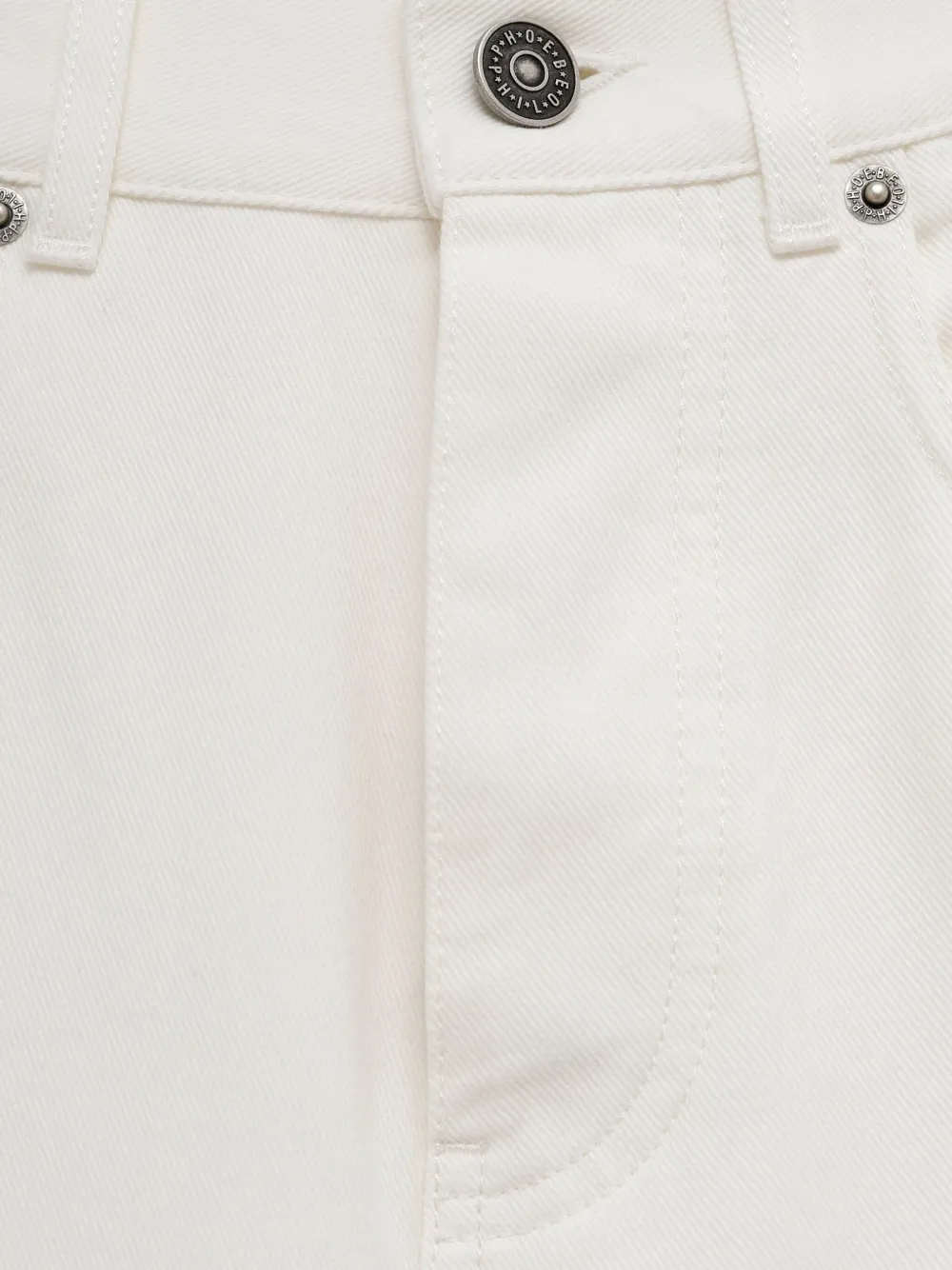 【PHOEBE PHILO】上質カジュアル★ストレート ジーンズ PHOEBE PHILO | CLASSIC JEANS | BLACK COTTON