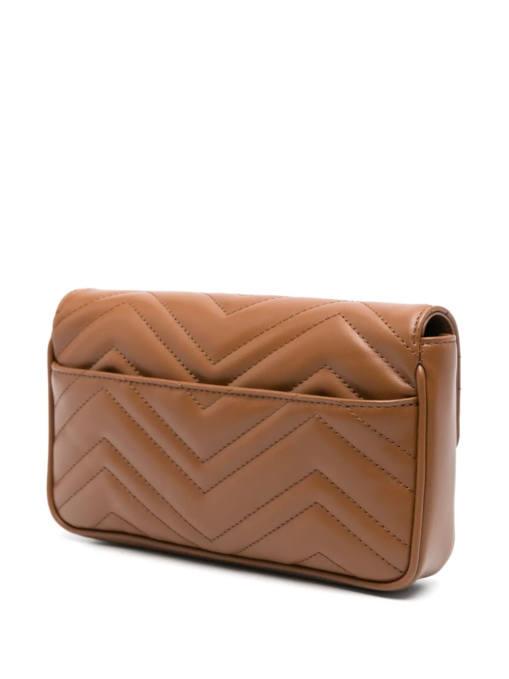 Gucci GG Marmont kleine clutch Bruin