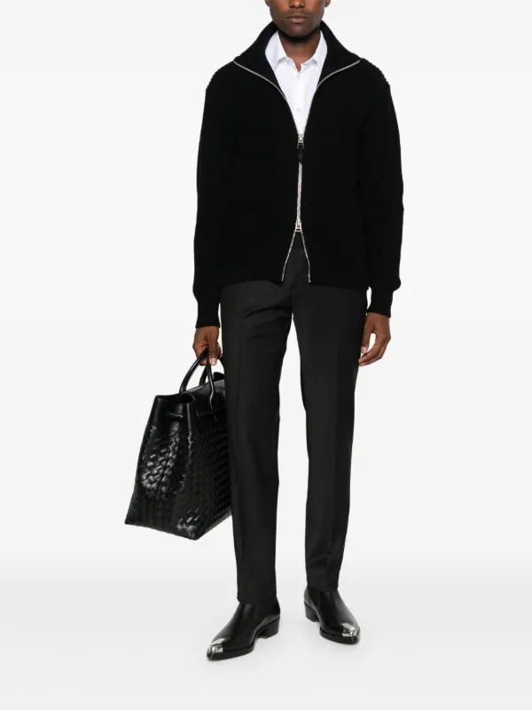 TOM FORD ブラックカーディガン TOM FORD ジップアップ カーディガン | ブラック | FARFETCH JP