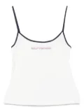 Self-Portrait jersey tank top - White