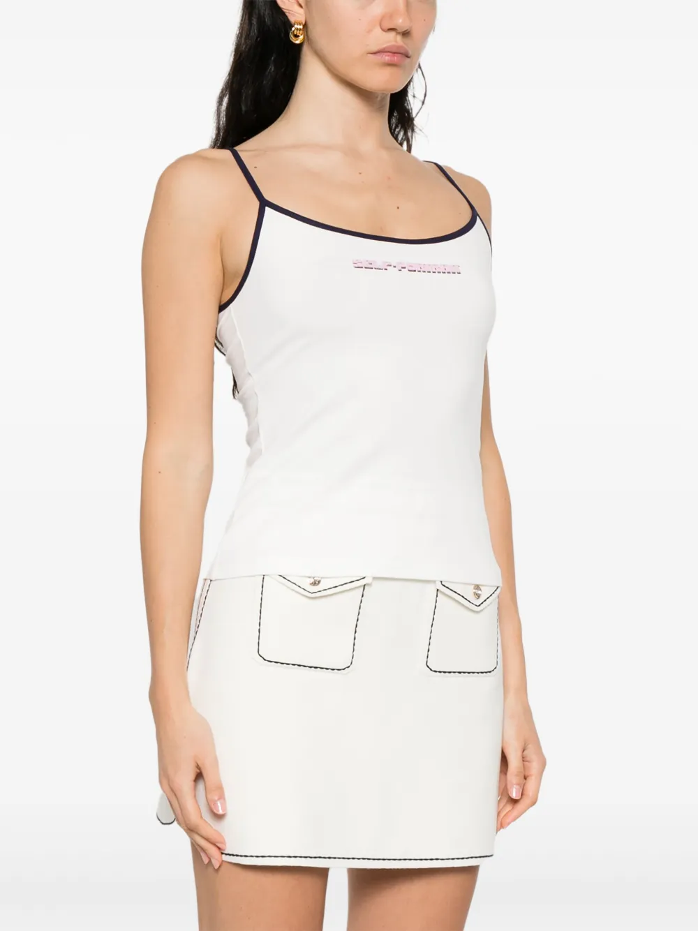 Self-portrait Jersey Tank Top