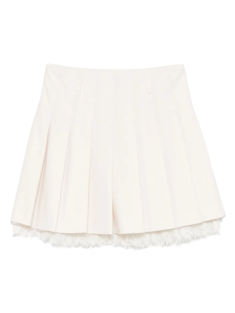 Self-Portrait lace-detailing mini skirt - ニュートラル Self-Portrait lace-detailing mini skirt - ニュートラル
