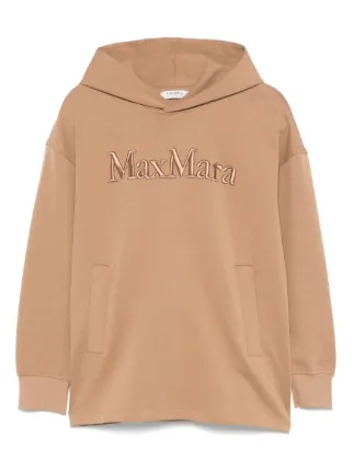 S MaxMara裏起毛ロングパーカー／ハニーベージュ／S 新品未使用 S MaxMara裏起毛ロングパーカー／ハニーベージュ／S 【公式