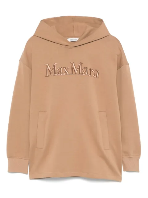 'S Max Mara embroidered-logo hoodie