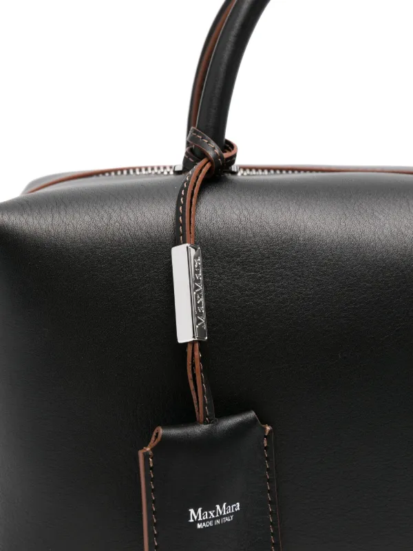 Max Mara レザー トートバッグ | ブラック | FARFETCH JP