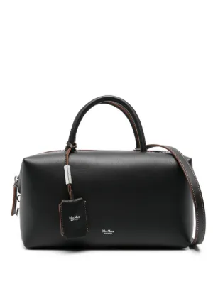 Max Mara レザーハンドバッグ | ブラック | FARFETCH JP