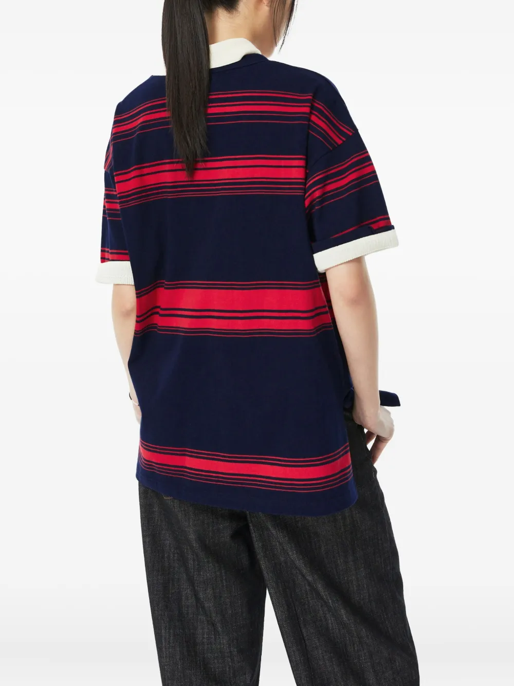 STUDIO TOMBOY Gestreept T-shirt Zwart