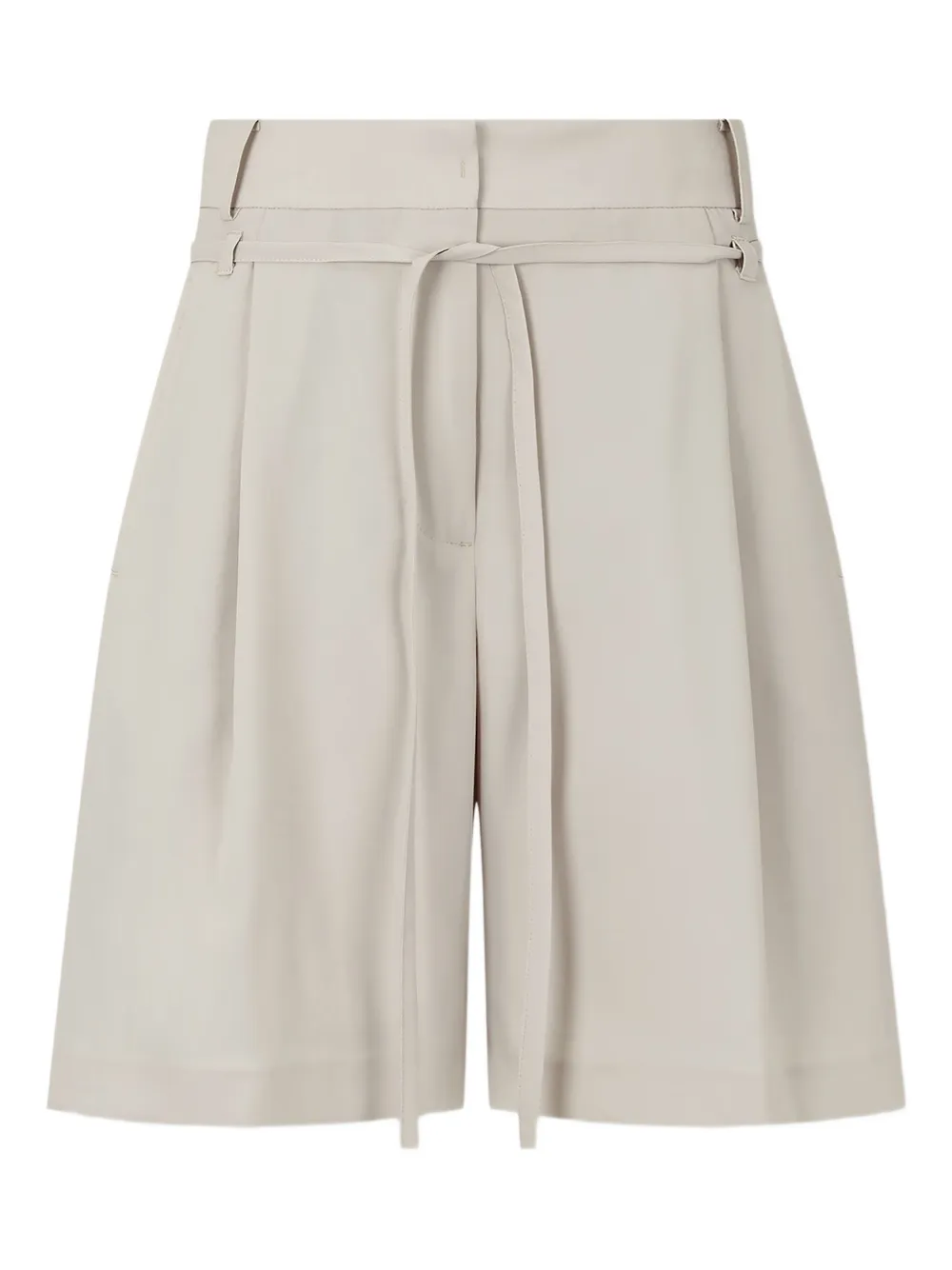 STUDIO TOMBOY Geplooide shorts met gestrikte taille Beige