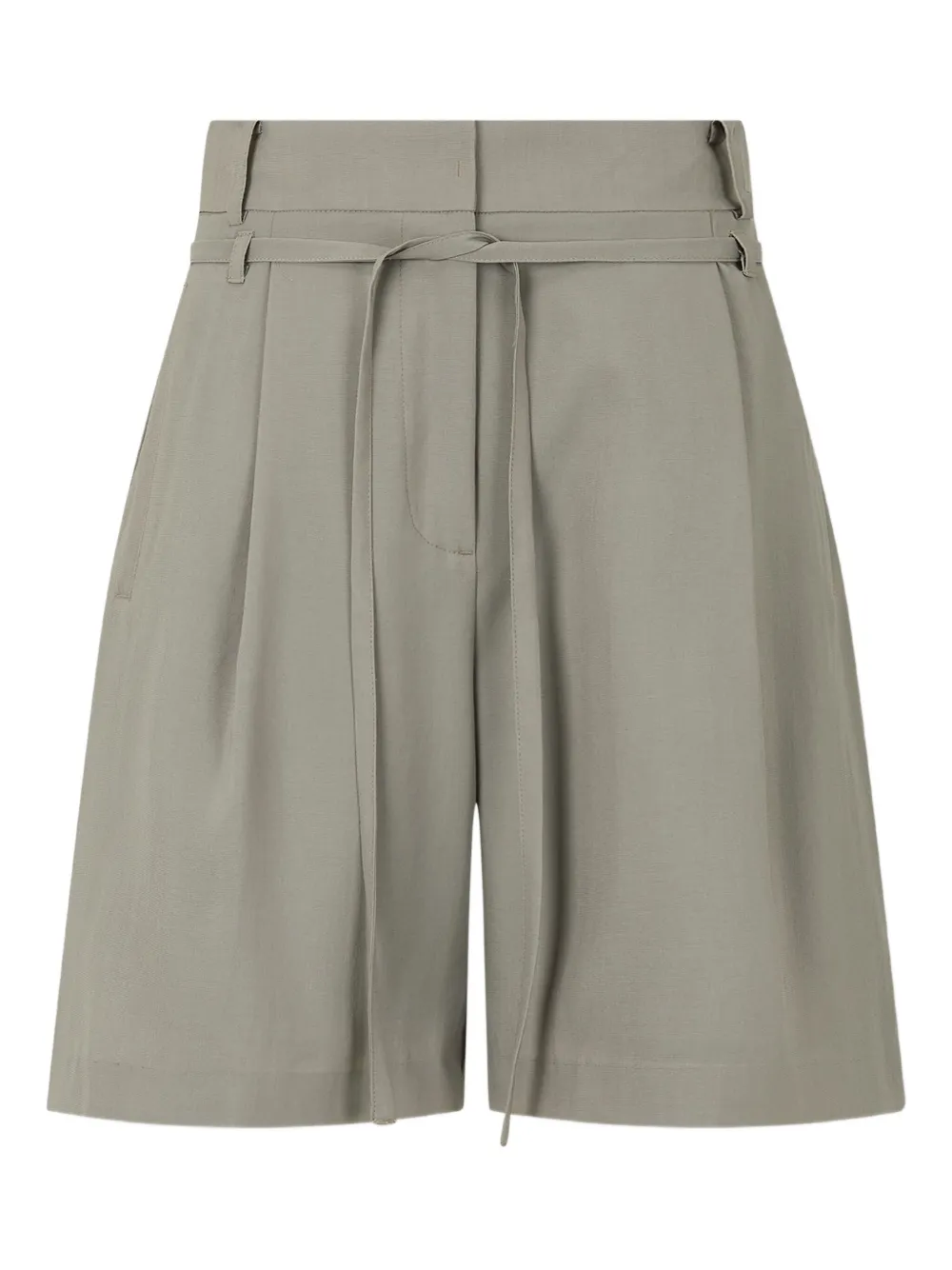 STUDIO TOMBOY Geplooide shorts met gestrikte taille Grijs