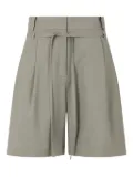 STUDIO TOMBOY pleated waist-tie shorts - Grey