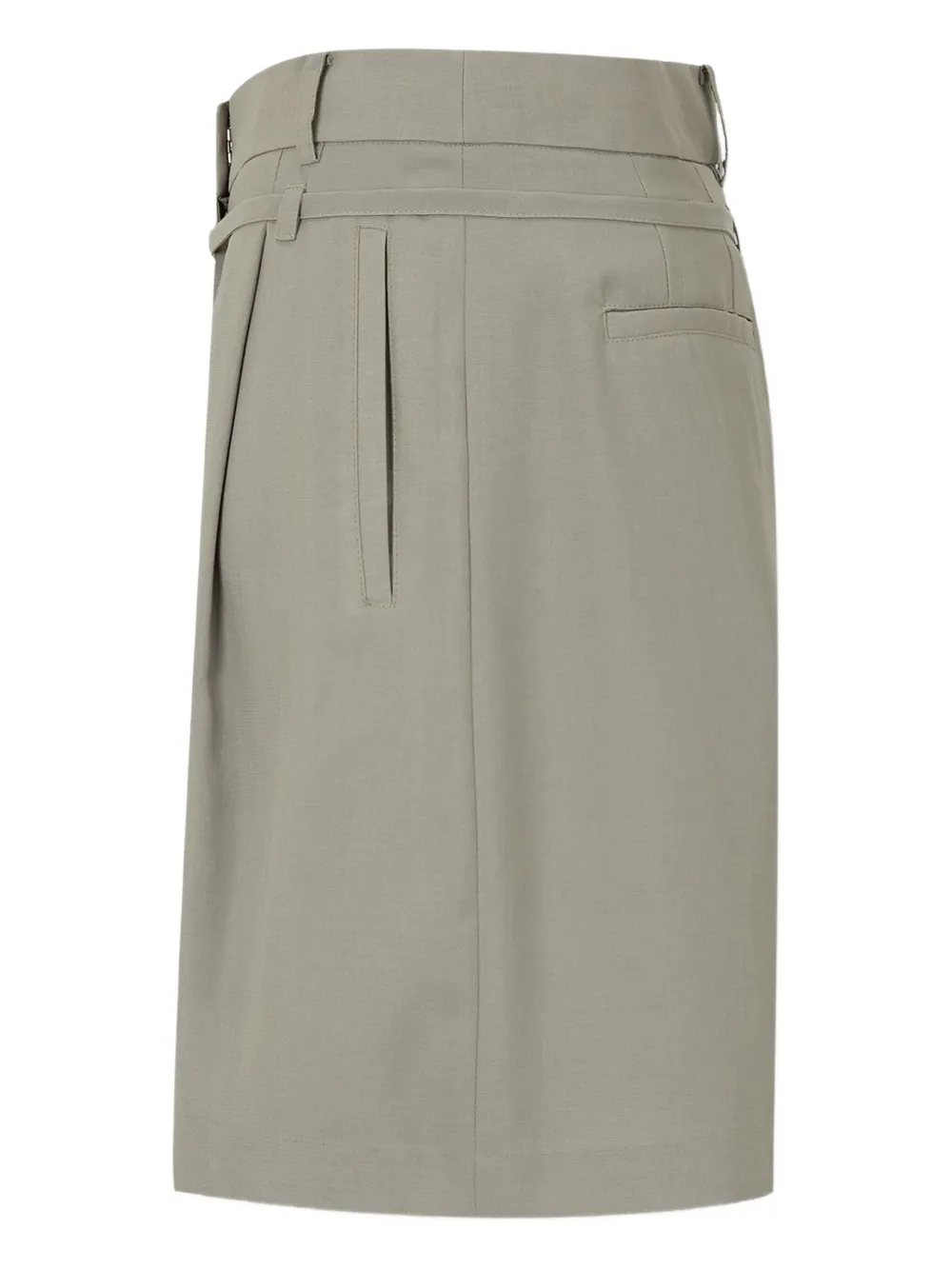 STUDIO TOMBOY Geplooide shorts met gestrikte taille Grijs