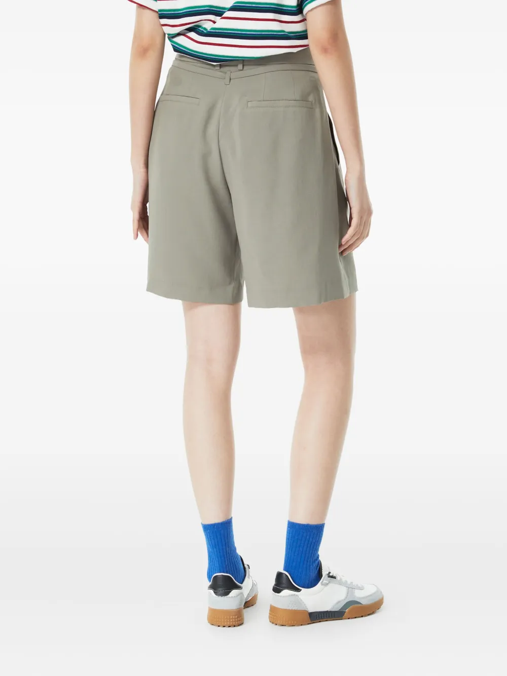 STUDIO TOMBOY Geplooide shorts met gestrikte taille Grijs