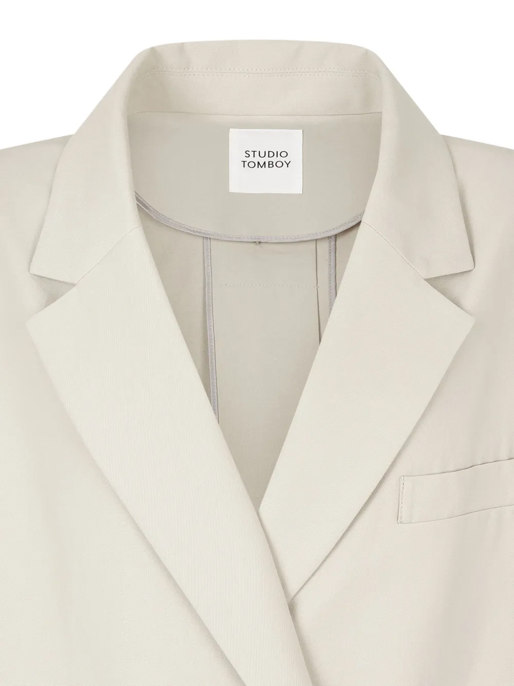 STUDIO TOMBOY Blazer met enkele rij knopen Beige