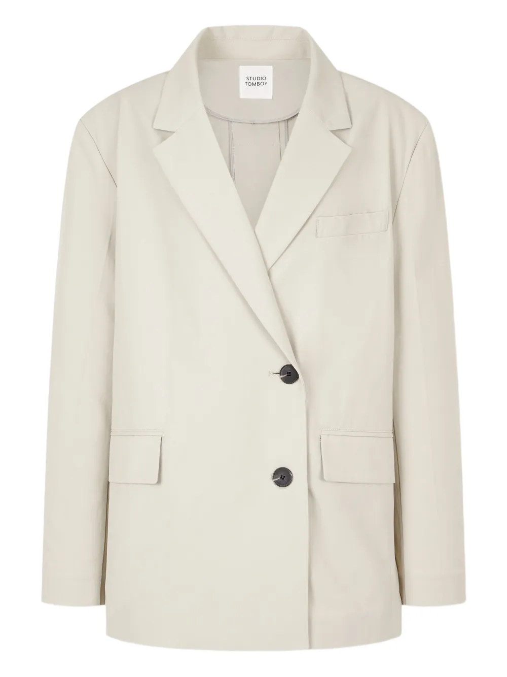 STUDIO TOMBOY Blazer met enkele rij knopen Beige