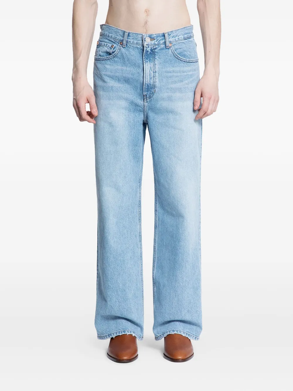 Recto straight-leg cotton jeans | Blue | Image 1