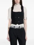 Alexander McQueen double-breasted waistcoat - Black