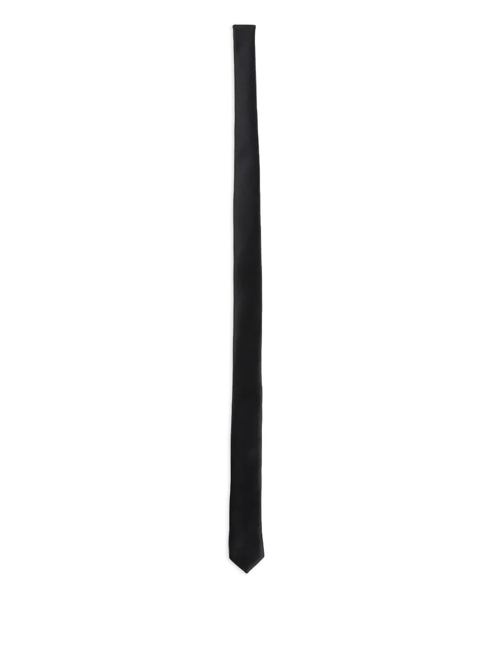 Lardini satin tie | Black | Image 1