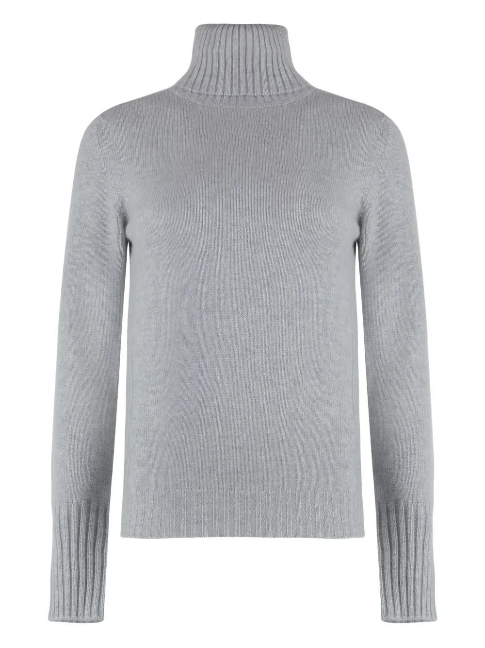 THE (Alphabet) cashmere turtleneck sweater | Grey | Image 1
