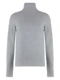 THE (Alphabet) cashmere turtleneck sweater - Grey