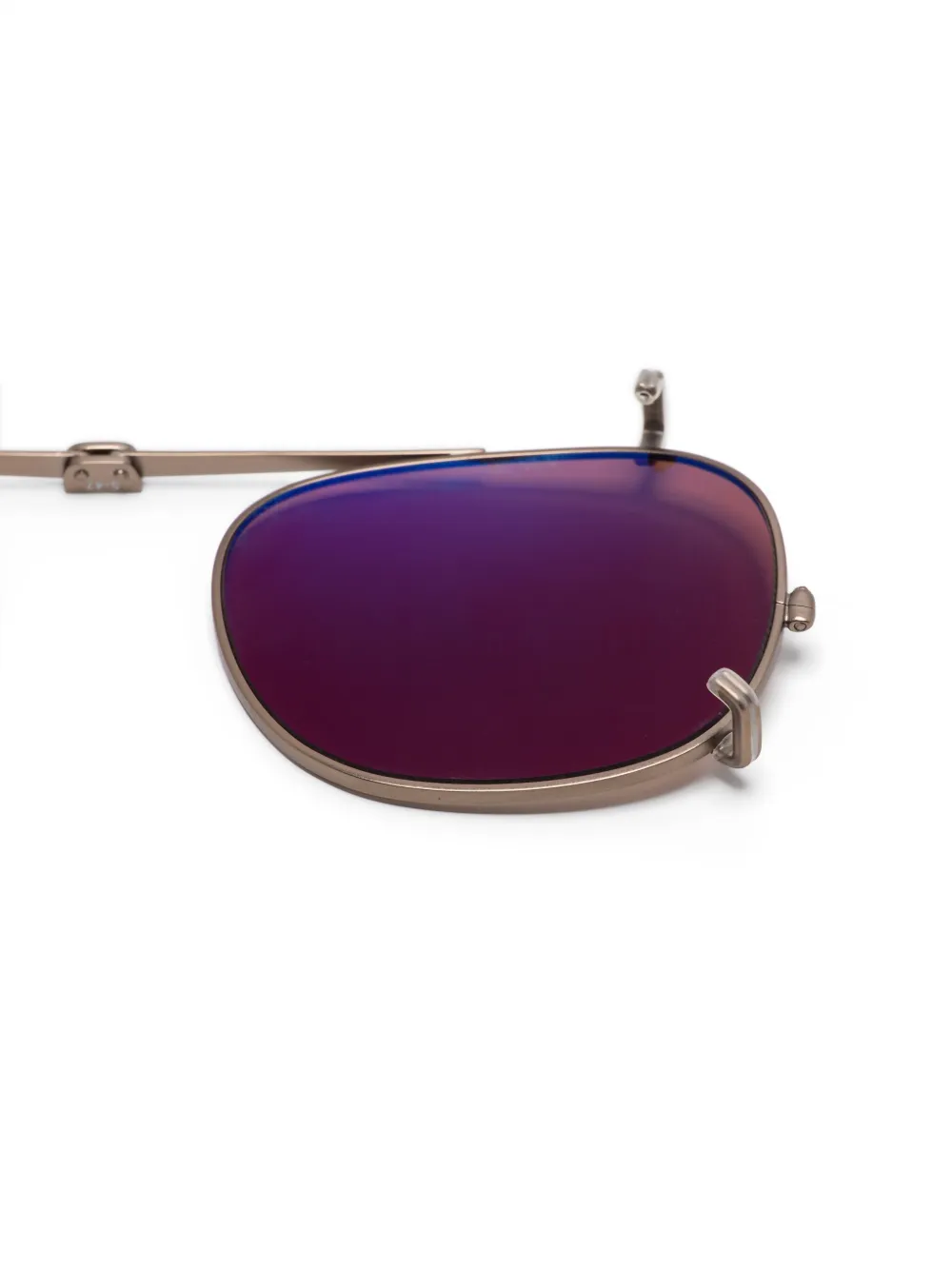 Garrett Leight Sherwood clip-on glazen - Bruin
