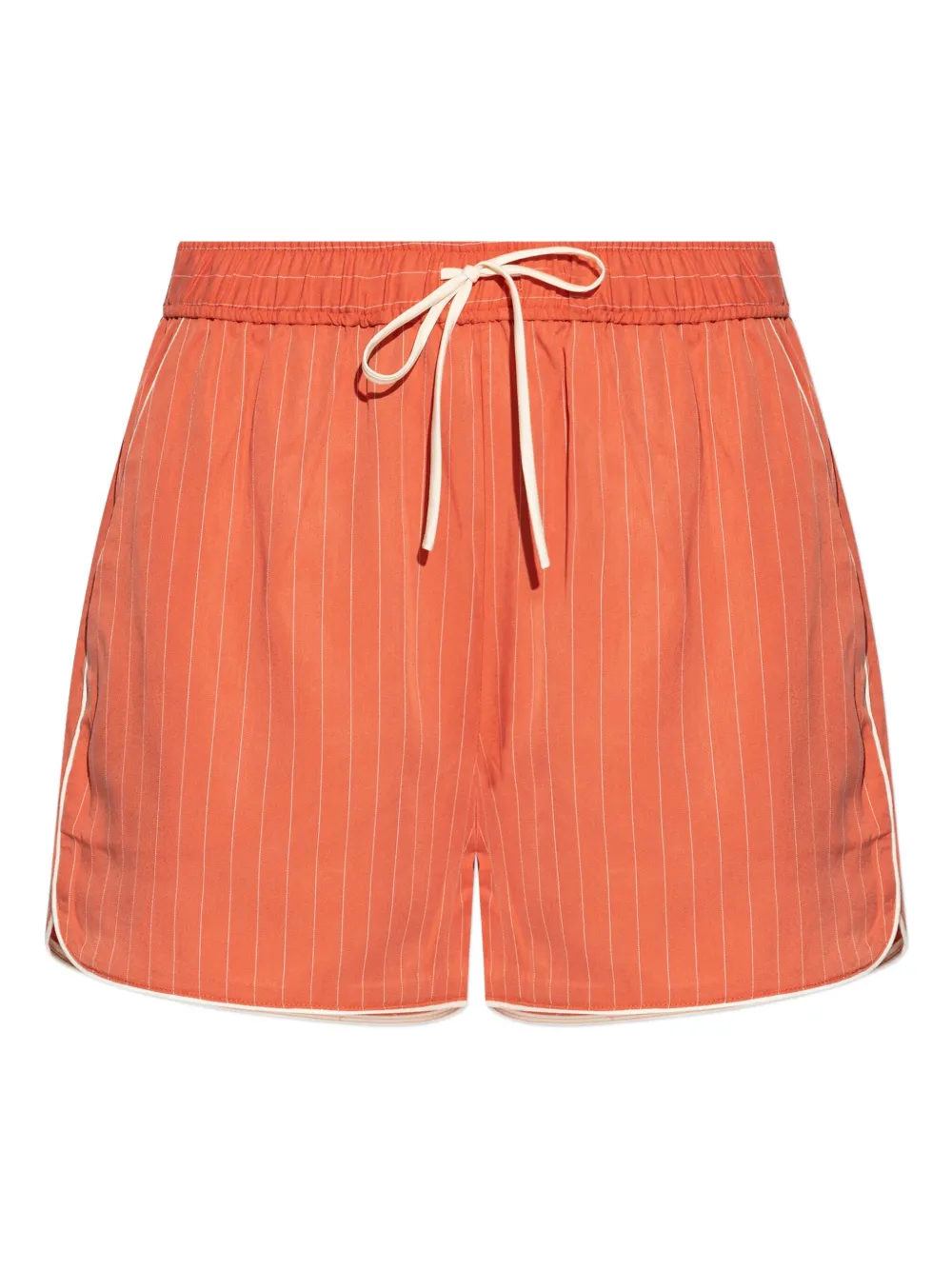 MUNTHE shorts con cordones y rayas diplomáticas estampadas | naranja | Image 1