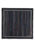 Paul Smith striped silk scarf - Blue