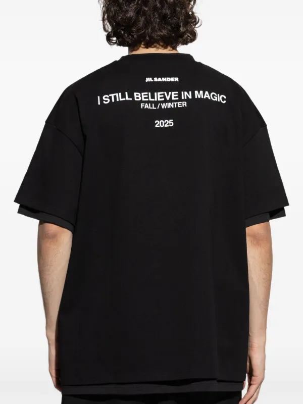 Jil Sander drop-shoulder T-shirt | Black | FARFETCH
