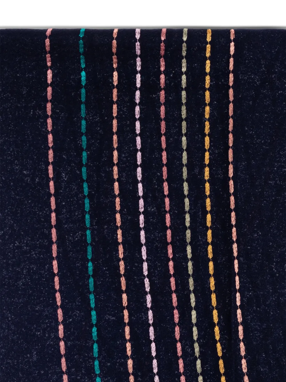 Paul Smith Sjaal met geborduurd logo - Blauw