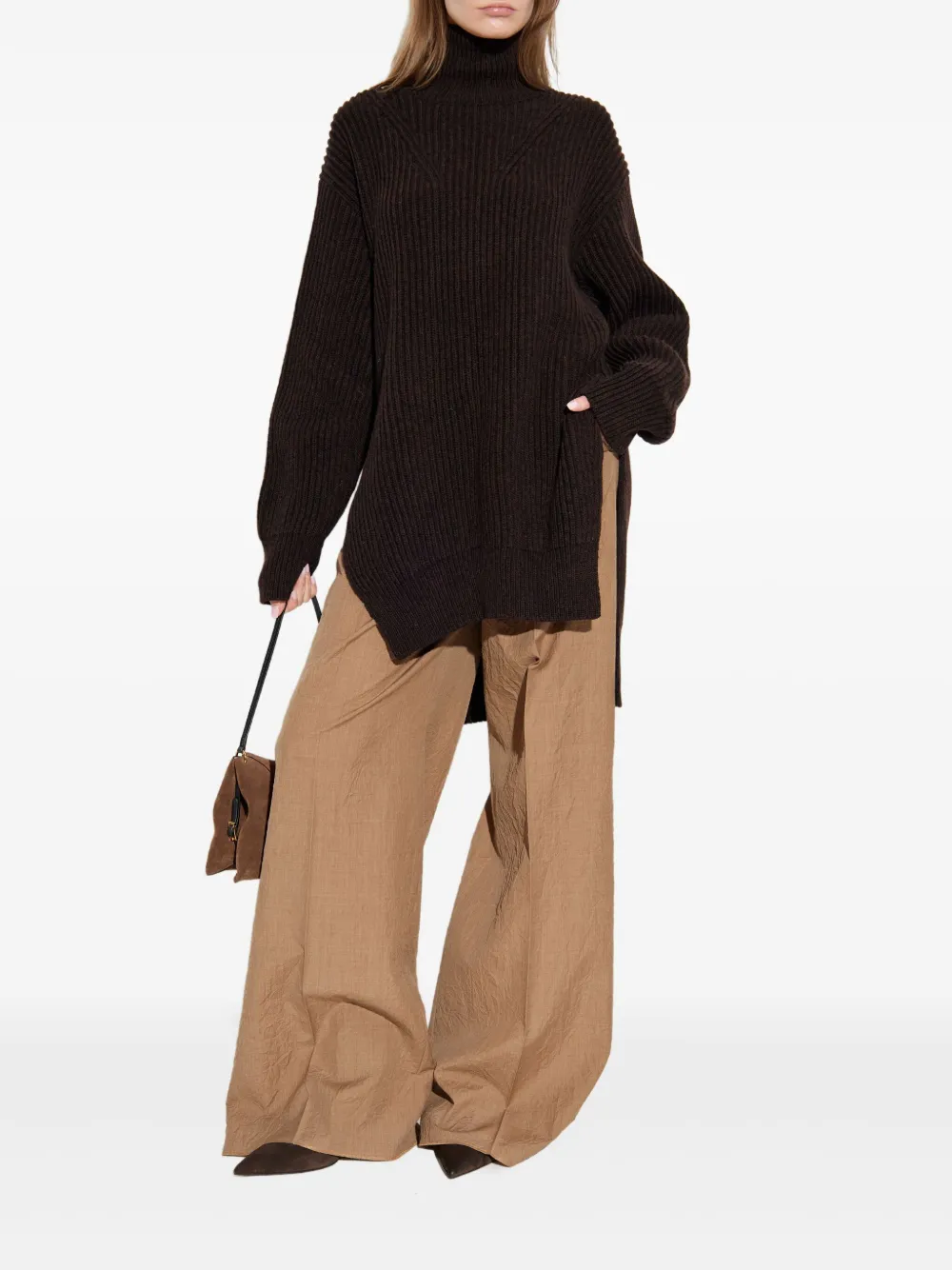 Jil Sander ribbed turtleneck sweater | Knitted Sweaters | Image 2