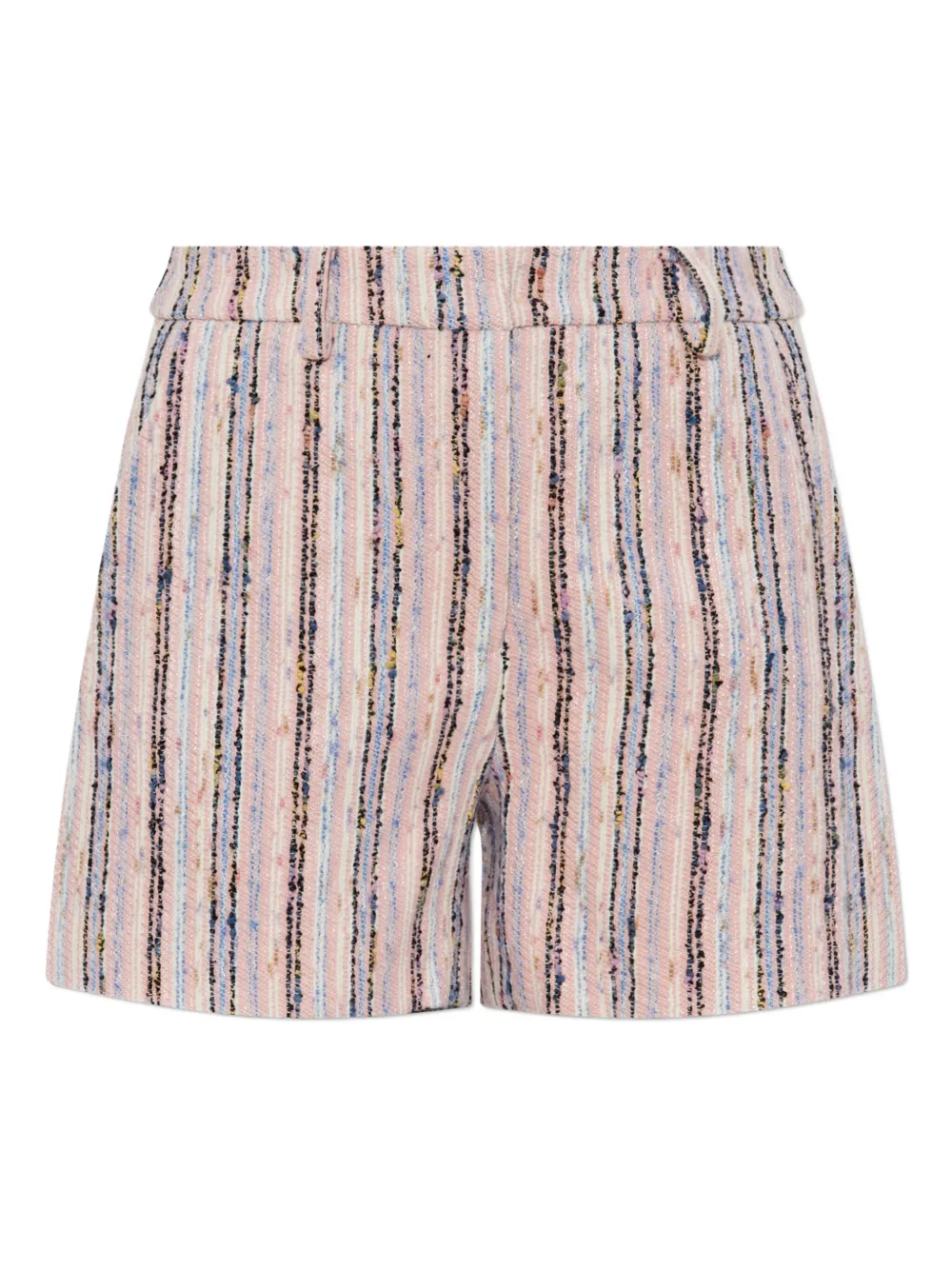 striped high-waisted shorts